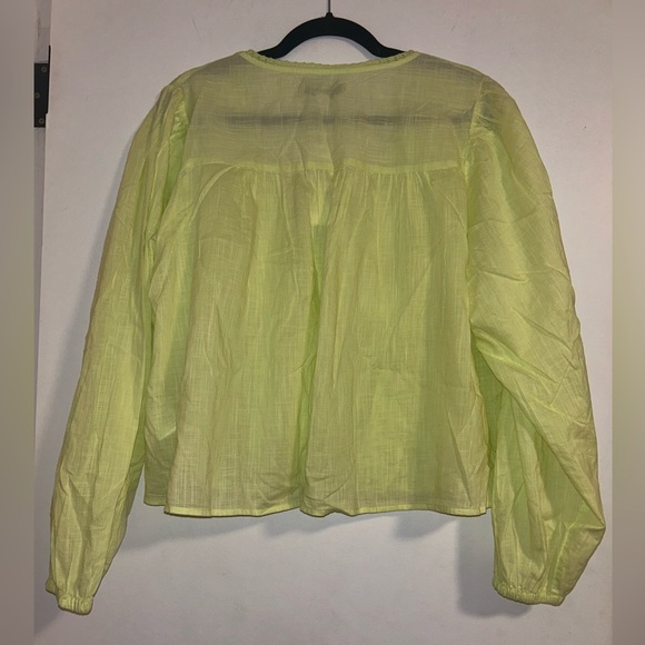 NWT Urban Outfitters Janie Puff Sleeve Blouse, XL - Picture 8 of 10